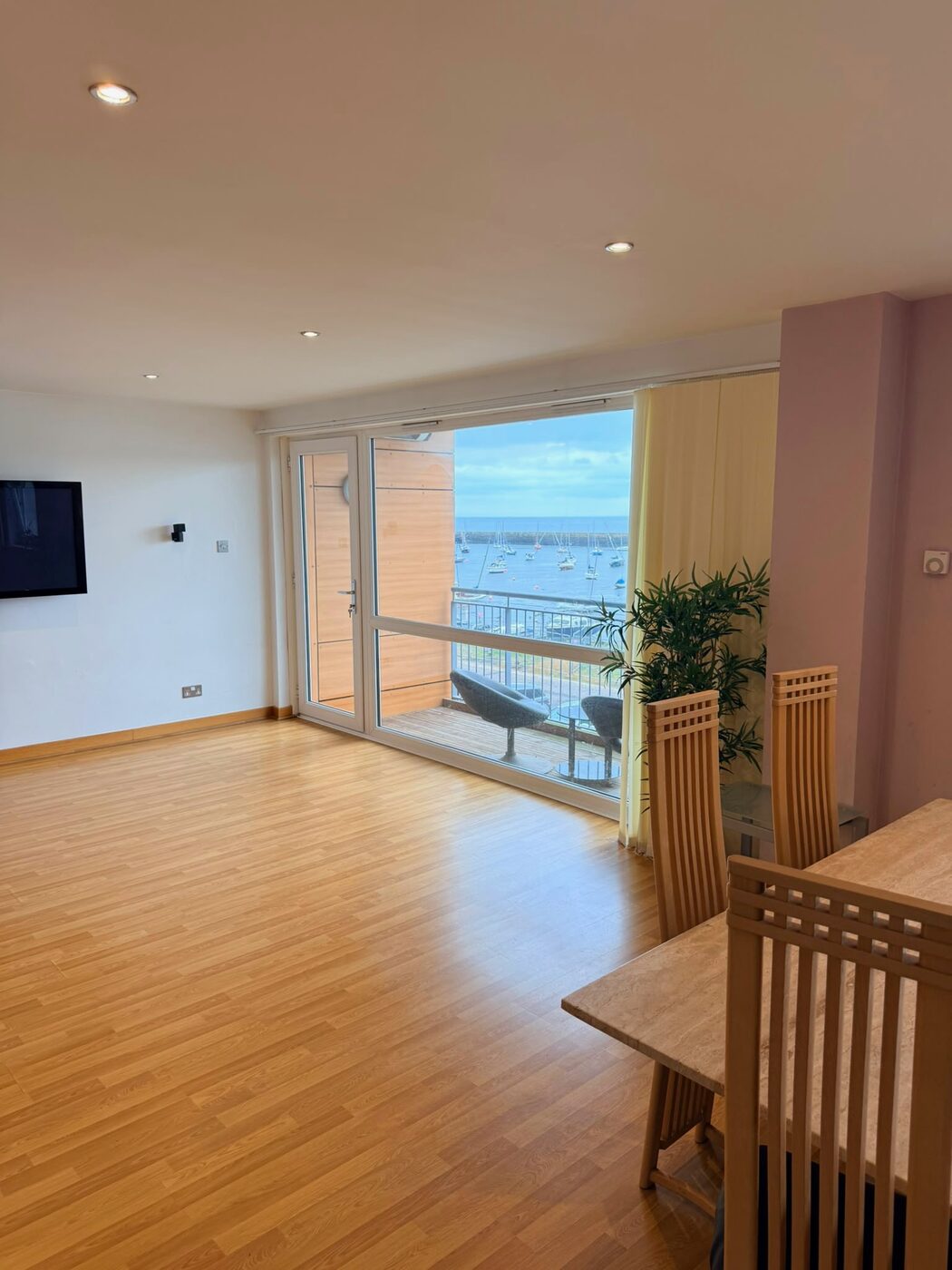 Open-plan living and dining