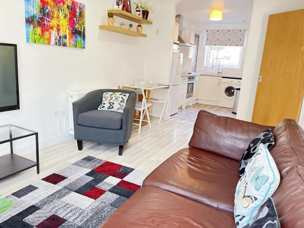 Open-plan living and kitchen